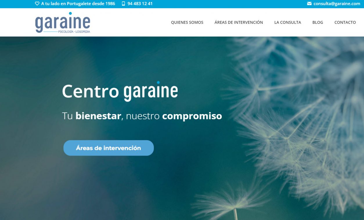 Diseño Web Gabinete de Psicología Garaine